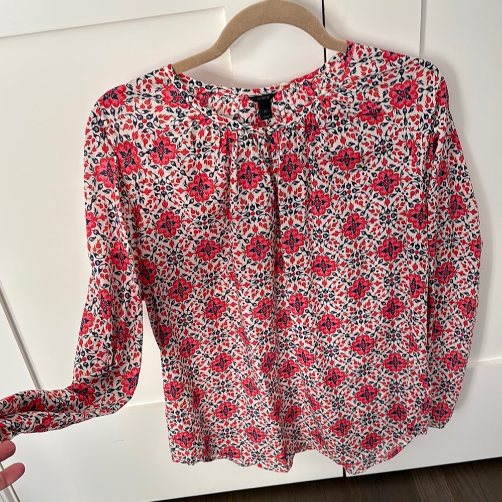 J Crew gauze blouse